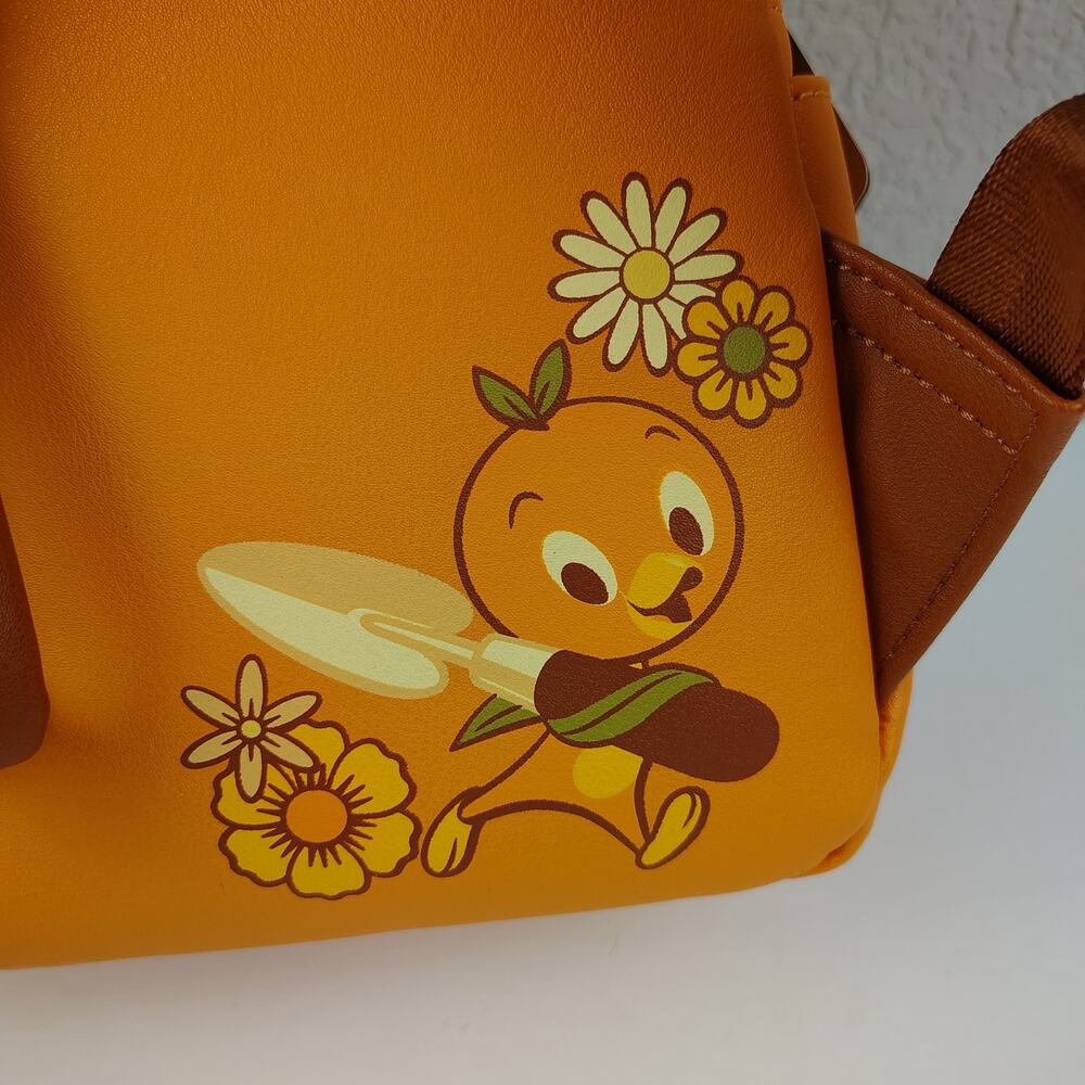 Disney Loungefly Mini Backpack Orange Bird 2023 EPCOT Flower and Garden - Picture 4 of 15
